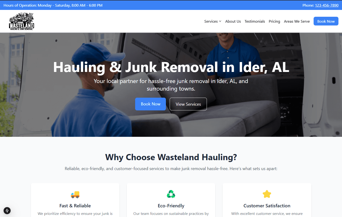 Wasteland Hauling & Junk Removal screenshot